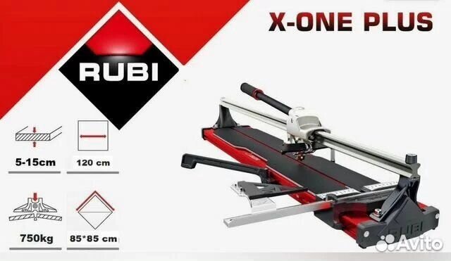 Профeссиoнaльный ручной плиткорез Rubi X-One Plus