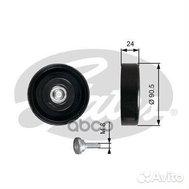 Ролик обводной приводного ремня T36251 Gates