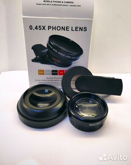 Линза для смартфона 37мм 0,45x
