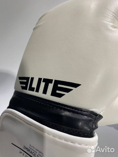 Боксерские перчатки Elite Boxing white