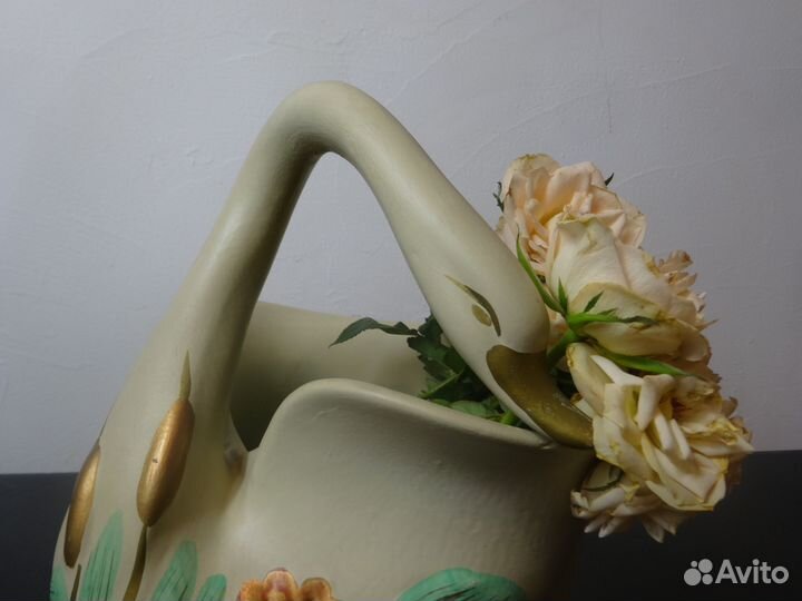 Кашпо Лебедь винтаж Франция