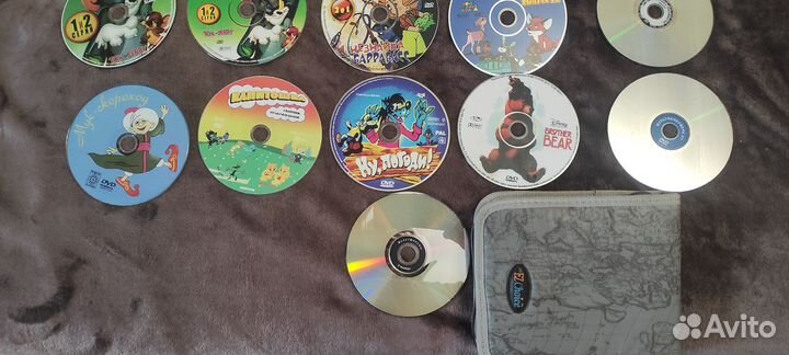 Dvd, Двд диски 26шт (с сумкой) мультфильмы