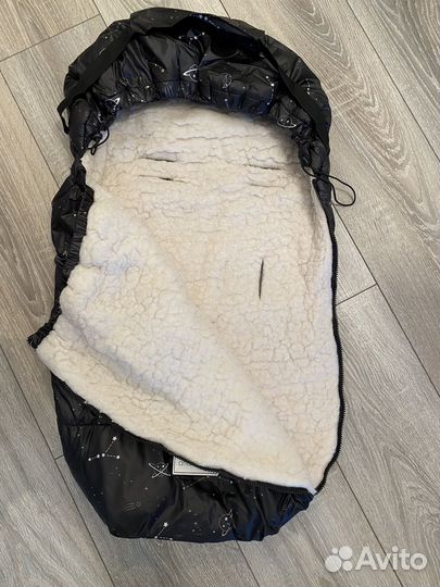 Конверт зимний меховой в коляску