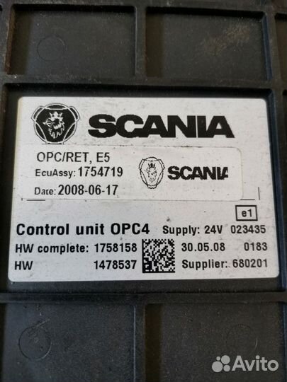 1754719 scania блок управления АКПП