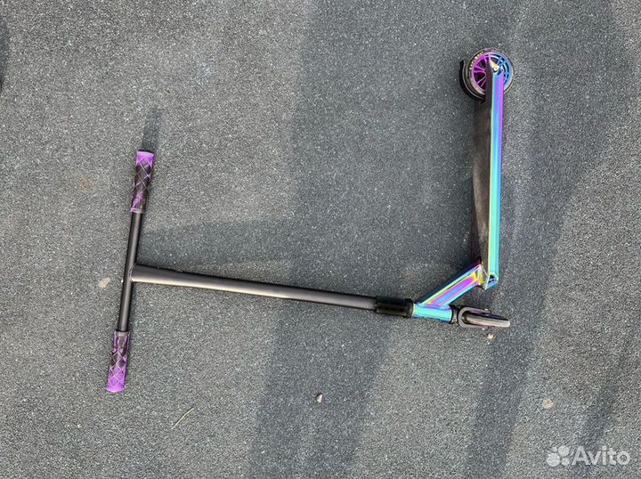 Самокат трюковой малиновые грипсы xtzs