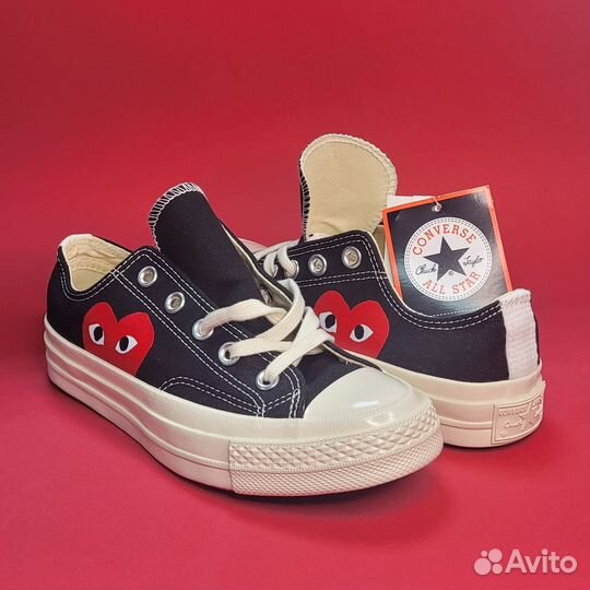 Кеды converse низкие с сердцем