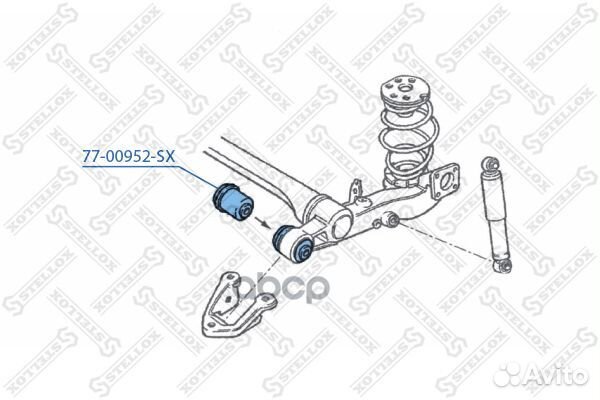 Сайлентблок задней балки opel astra H 04- 77009