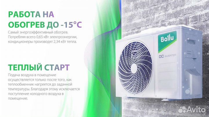 Сплит система Ballu инверторная