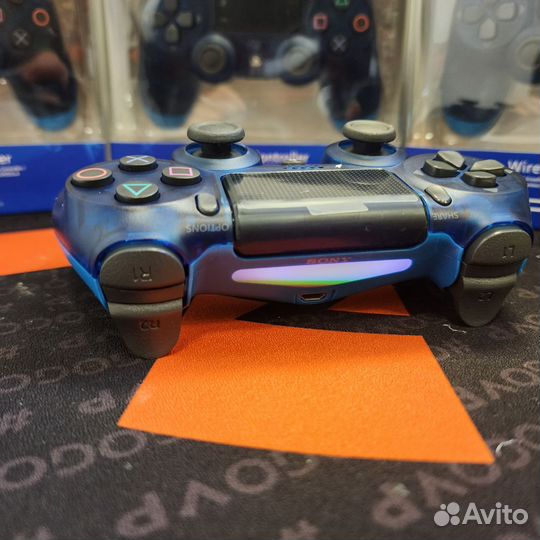 Джойстик/DualShock 4 прозрачно синий