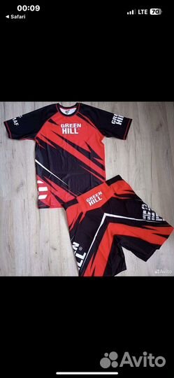 Рашгард и шорты green hill