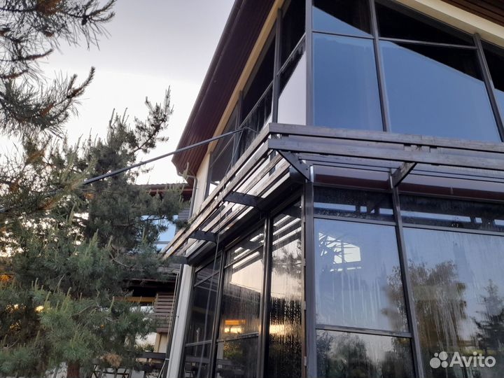 Мойка окон и фасадов штангой