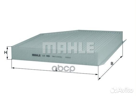 Фильтр салона audi A4 07- LA386 Mahle/Knecht