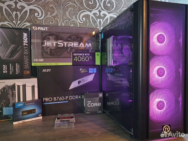 Игровой Пк MSI RTX 4060 Ti+Core i5 13490F/B760 MSI