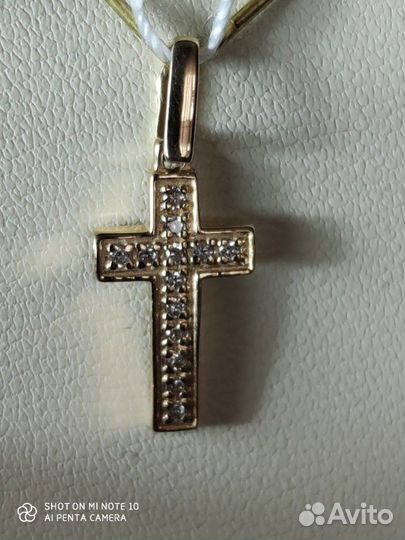Крест с бриллиантами