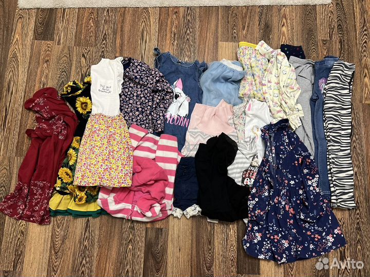 Вещи пакетом на девочку 116-128