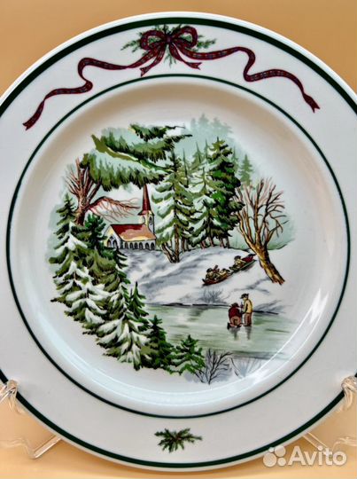 Тарелки фарфор Новый год винтаж Япония