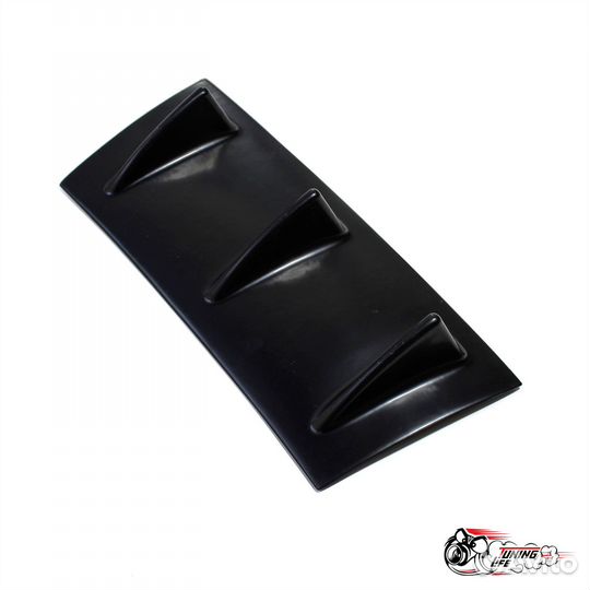 Диффузор (накладка) заднего бампера с плавниками