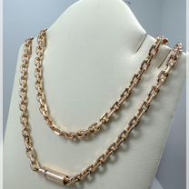 Цепочка золотая якорная 55 грамм (алмазная грань)