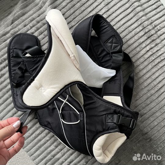 Рюкзак переноска кенгуру с теплой накидкой