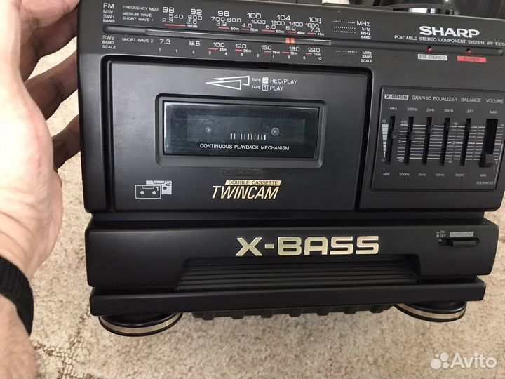 Магнитола Sharp WF-T379Z(BK) 2-х кассетная