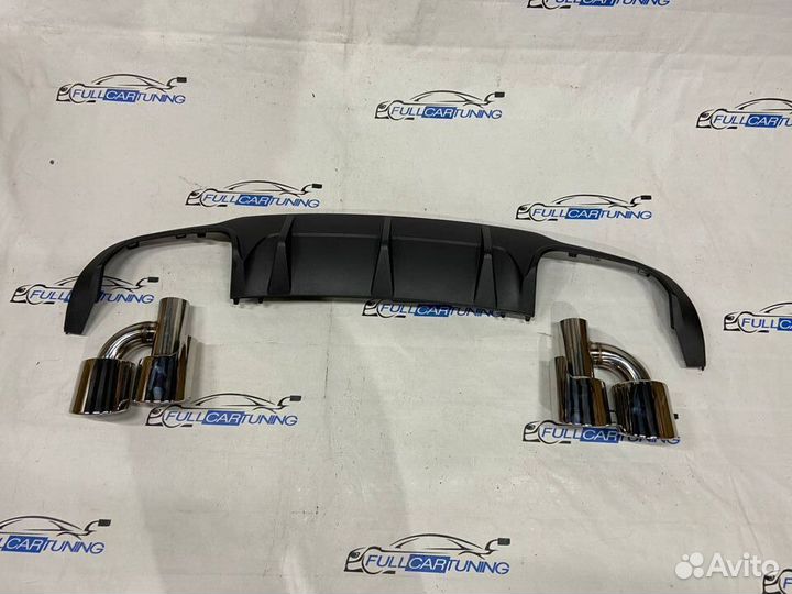 Диффузор заднего бампера Mercedes w204 c204