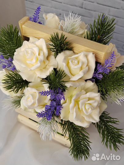 Мыльный букет Нежность среди зимы