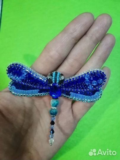 Брошь стрекоза