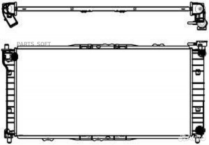 Радиатор охлаждения двигателя mazda capella 98- 2