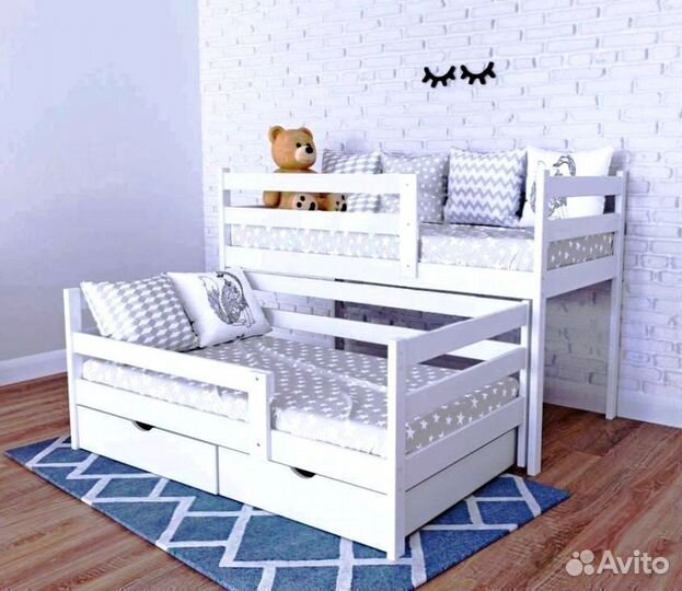 Кровать выкатная массив