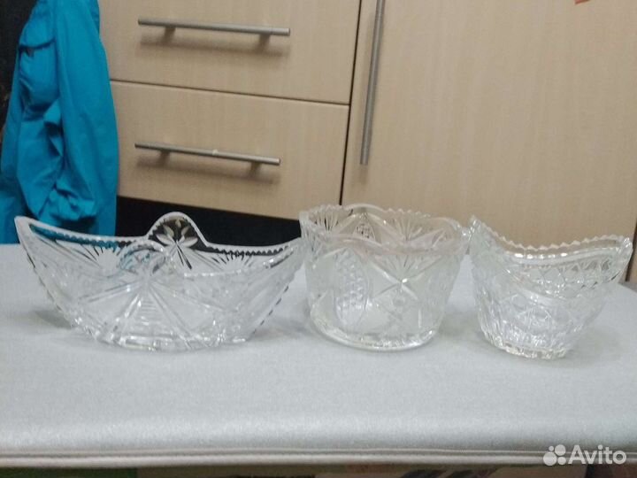 Салатник хрустальный