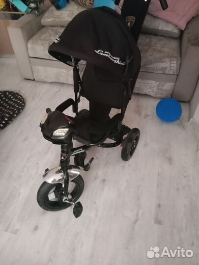 Велосипед коляска с ручкой