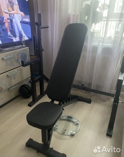 Стойка для штанги + скамья для жима