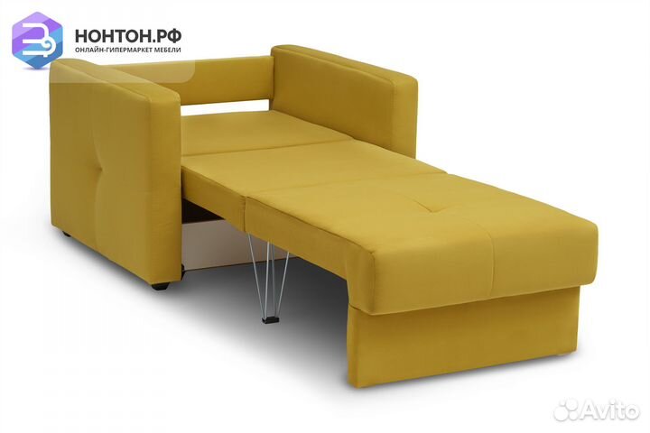 Кресло еврокнижка Вита горчичное