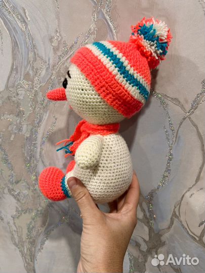 Вязаный снеговик