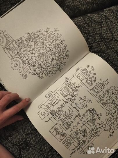 Мир цветов Джоанна Бэсфорд книга раскраска