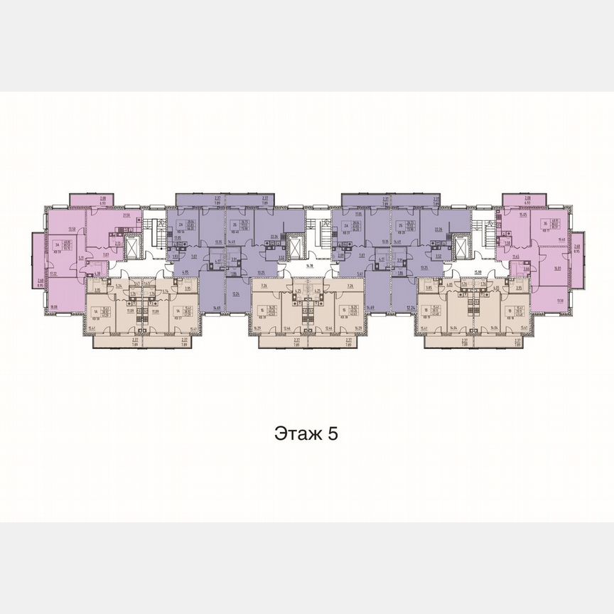 2-к. квартира, 67,7 м², 5/5 эт.