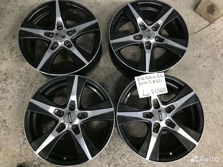 R16. J6,5 Et 39. 5-114,3 67,1mm