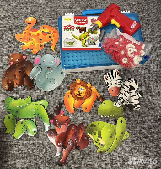 Конструктор «Животные» с шуруповертоМ