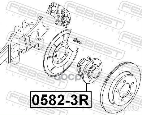 Ступица задняя 05823R Febest