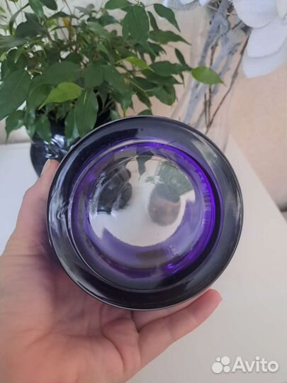 Кашпо стеклянное