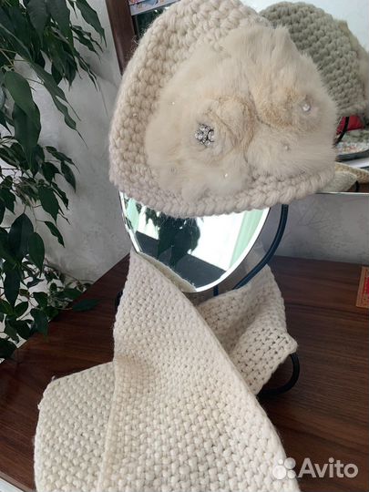 Комплект женский/ Шапка с шарфом