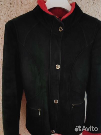 Дубленка женская, р 40-42, б/у