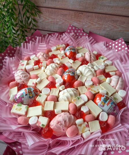 Букет из маршмеллоу. Съедобные букеты