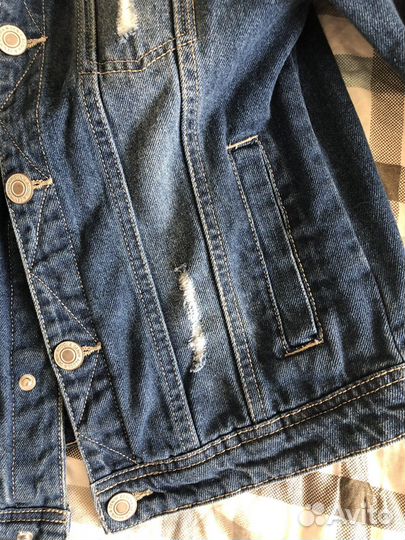 Джинсовая куртка для мальчика 122