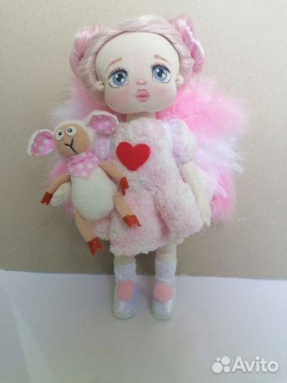 Кукла текстильная 25 см