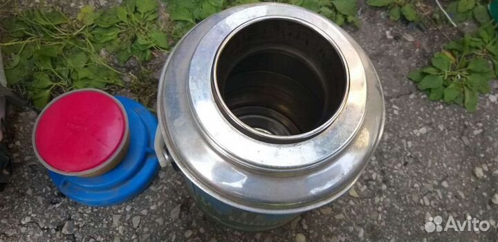 Термос металлический СССР большой на 3 литра