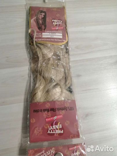 Волосы на заколках искусственные