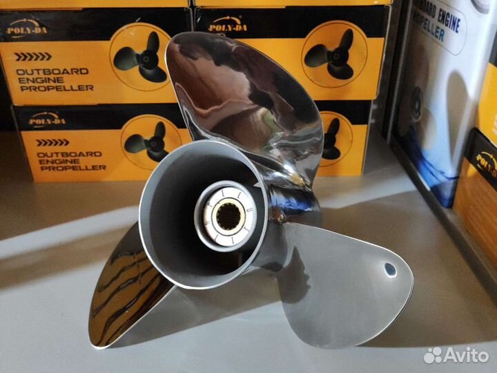 Гребной винт Yamaha 150-300, 3х13-3/4х21, сталь