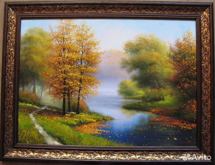 Тишина. Осенний пейзаж. 50х70см, х.м