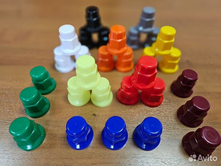 На гайки колеса 100 шт Колпачки 33 мм Высокие